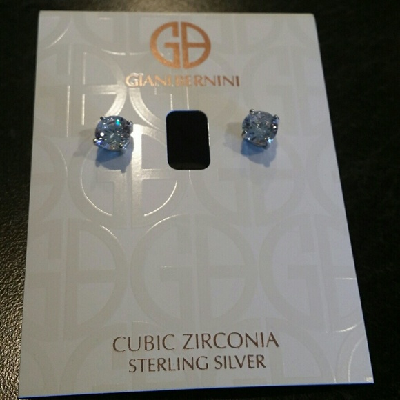 Giani Bernini Jewelry - Bnwt Giani  Bernini 6.5mm CZ Studs in .925